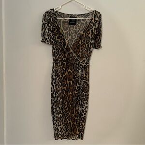 Zara leopard print dress - small